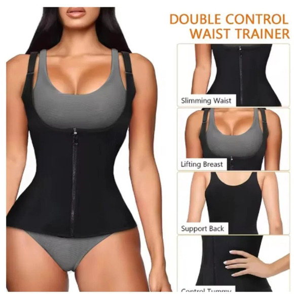 New ! Size M Double Binding Compression Workout Corset / Body shaper - Picture 3 of 7